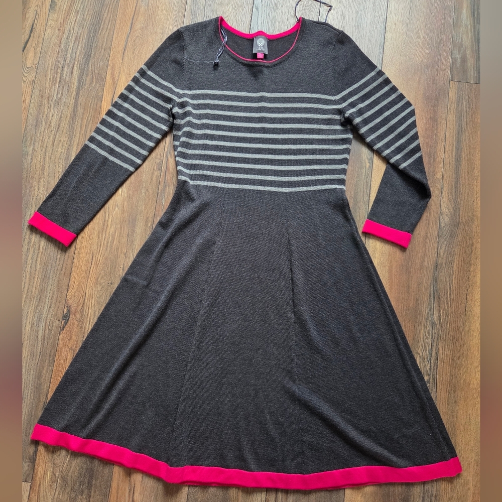 Vince Camuto Bell Bottom Romantic Goth Vibes Sweater Dress
